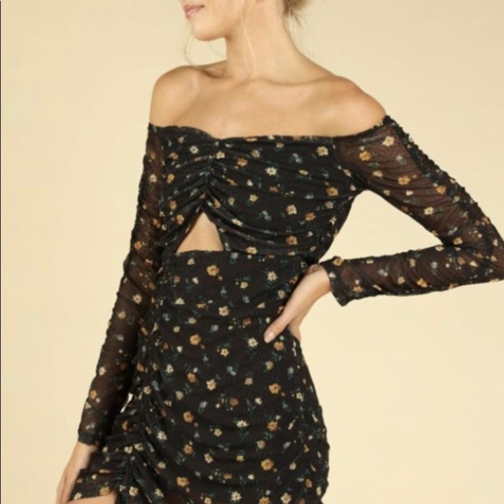 Wild Honey Floral Mini Dress